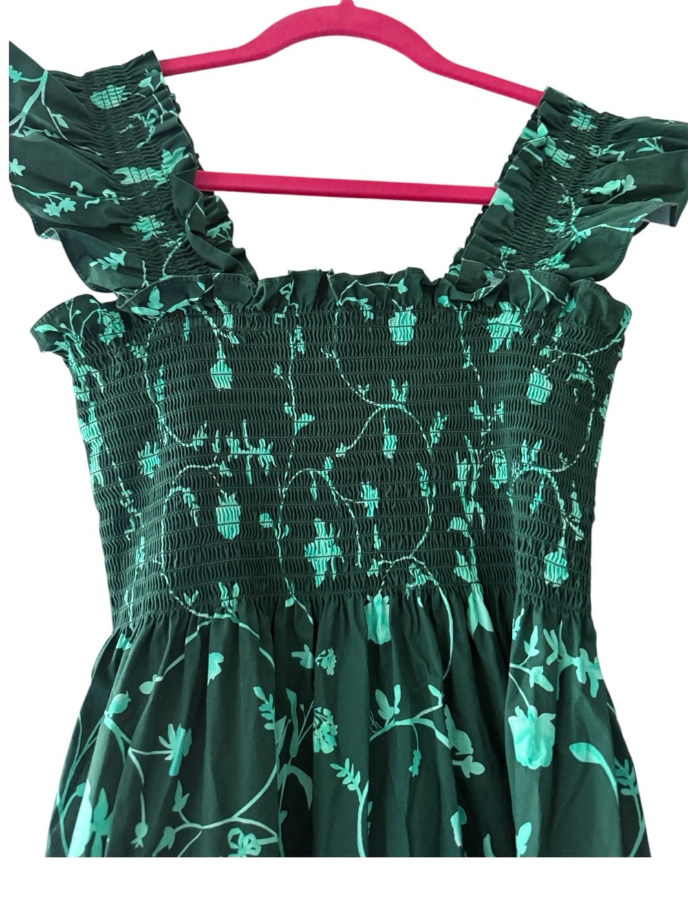 Hill House Home Ellie Nap Dress - Emerald Botanical - Excellent Condition - Picture 5 of 5